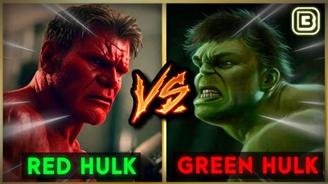 Red Hulk Vs Green Hulk Superhero Showdown In Hindi Blueicebear Youtube