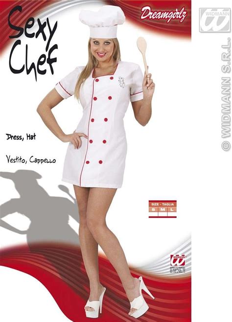 Sexy Chef Fancy Dress Costume Ladies Sexy