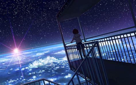 3840x2400 Girl Form View Earth Space Anime Ultra 16 10 Backgrounds Space Anime Girl Hd