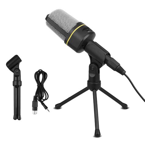 Eeekit Pc Microphone Portable Condenser Microphone 35mm Plug And Play