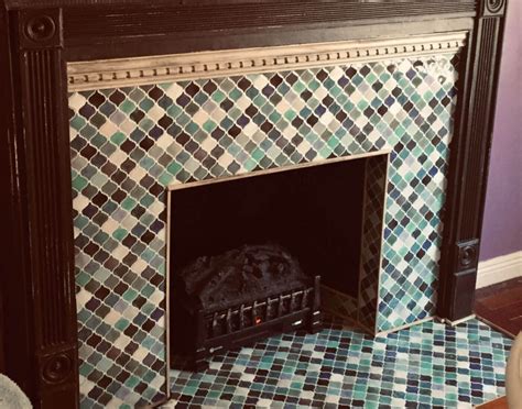Peel And Stick Tile Fireplace Ideas Clever Mosaics