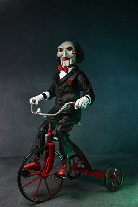 5cm Classic Horror Movie Saw Billy Jigsaw Action Figure With Bike Box