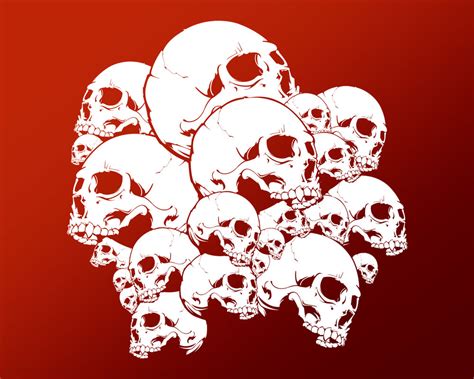 Pile Of Skulls Vector At Getdrawings Free Download