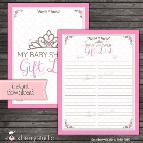Favors don't have to be big or extravagant. Baby Shower Guest List Template - 8+ Free Sample, Example ...