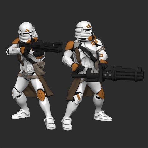 Star Wars Legion Clone Paratrooper Specialists 2 3d Resin Printed