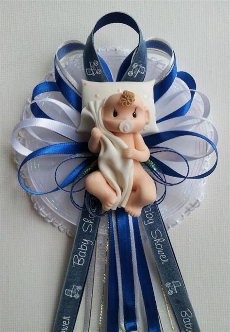 Mommy Baby Shower Corsage In Blue By Fancy Little Favors Baby Shower