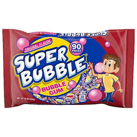 Super Bubble Bubble Gum Original Flavor 90 Ea Chewing Gum My