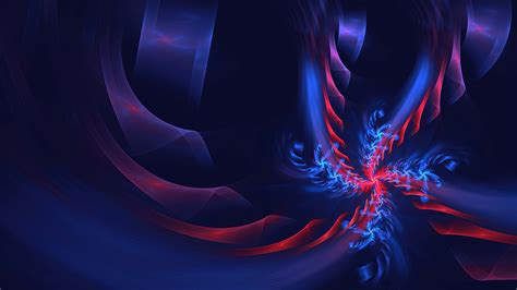 Blue Red Fractal 4k Hd Abstract Wallpapers Hd Wallpapers Id 48045