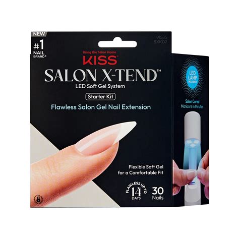 Kiss Salon X Tend Led Soft Gel System Starter Kit Pure Shop Nail