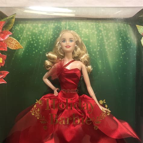 Barbie Signature 2022 Holiday Barbie Doll Blonde Hair Hby03 New In Box 194735004904 Ebay