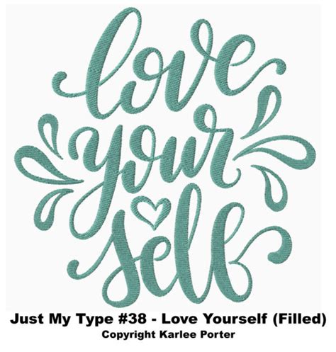 Just My Type 38 Love Yourself Filled Karlee Porter