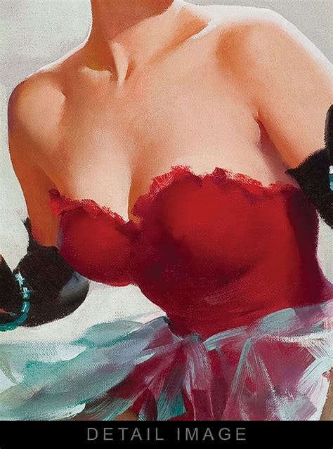 Gil Elvgren Admiring Miss Sylvania 1955 12x18 Heavyweight Etsy