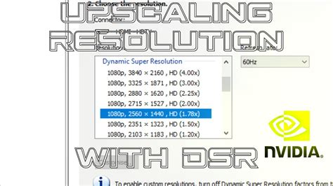 Upscaling Your Resolution With NVIDIA DSR YouTube