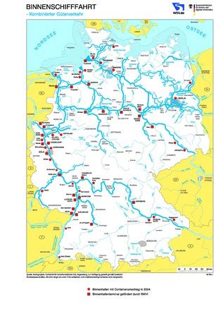 Karte der bundeswasserstraßen 1:10 000. GDWS - Bundeswasserstraßenkarten