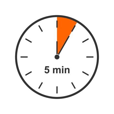 Clock Icon With Minute Time Interval Countdown Timer Or Stopwatch