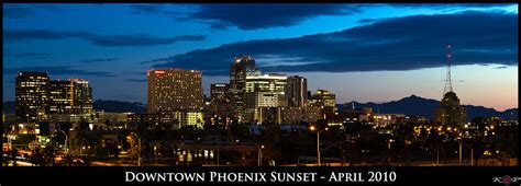 Downtown Phoenix Sunset April 2010 Aperture F8 Iso 1 Flickr