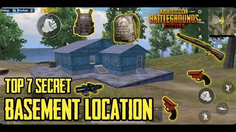 Top 7 Secret Basement Locations In Erangel Pubg Mobile New Update
