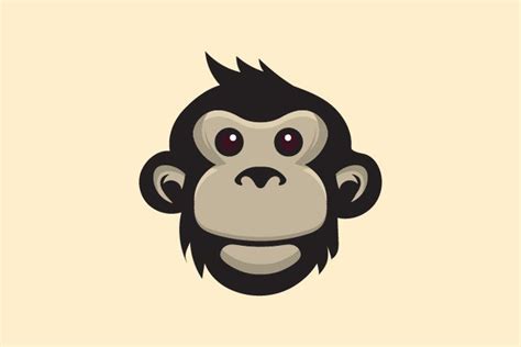 Monkey Face Vector Logo Template Eps 10 817514 Logos Design