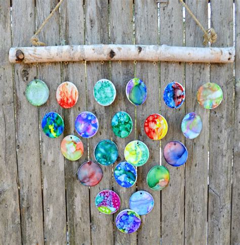 Diy Hand Painted Wind Chimes 7th Grade Class Auction Project