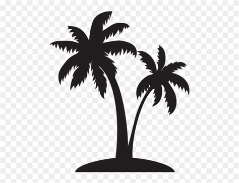 Download High Quality palm tree clipart silhouette Transparent PNG