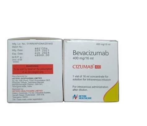 Bevacuzimab Cizumab 400mg 16ml Bevacizumab Injection Storage 2 8 C