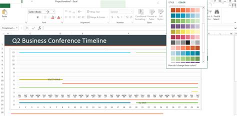 How To Make A Timeline In Excel Template And Tutorial Smartsheet
