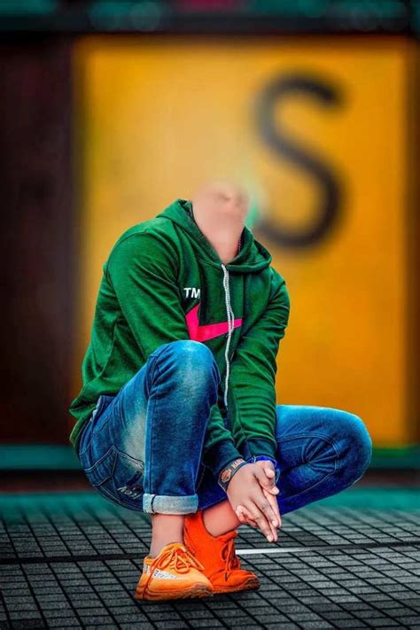 Sitting Boy Body Without Face Cut Editing Background CBEditz