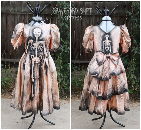 Dead Doll Dress Zombie Costume Skeleton Dress Plus