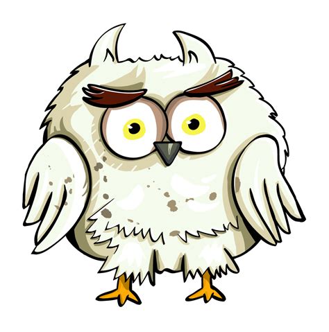 Cartoon Vector Animated Owl Free Vector Stock