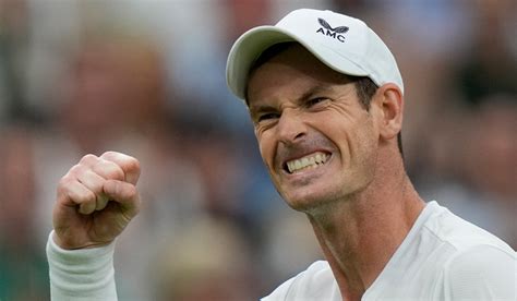 Andy Murray Gets A Win At Rainy Wimbledon And A Thumbs Up From Roger