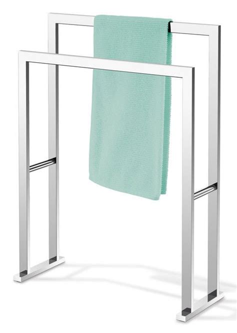Three bar towel holder free standing chrome bathroom rail bar by home discount. Linea Free Standing Towel Stand | Free standing towel rack ...