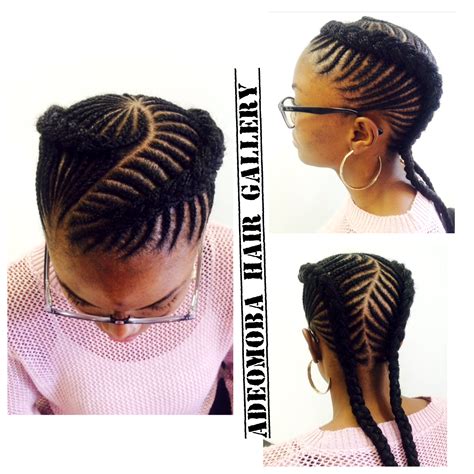 In these hair styles, the hair is braided or plaited near to the head. Creative Cornrows @ Adeomoba Hair Gallery 0112341539 ...