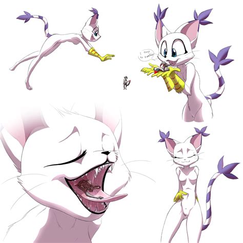 Rule 34 Anthro Breasts Cat Digimon Eyesofcalamity Feline Female