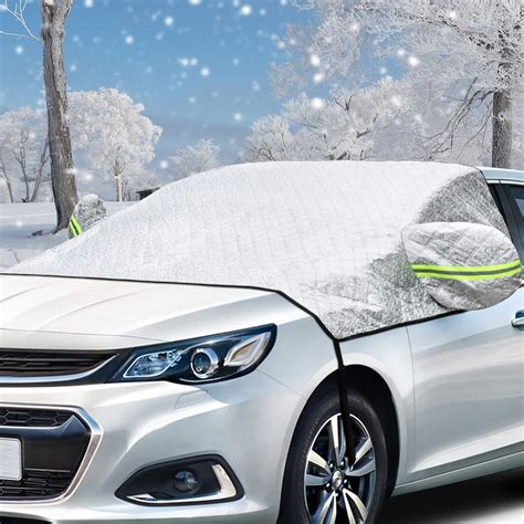 Esteopt Windshield Cover For Ice And Snow Car Windshield Snow Cover 4
