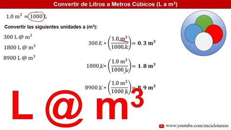 Litros a Metros Cúbicos (L a m3) - EJERCICIOS RESUELTOS - YouTube