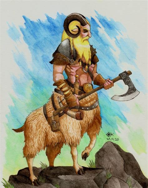 [Art] Bariaur (Ram Centaur) : DnD