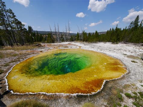 Morning Glory Pool Yellowstone National Park Nature Trail