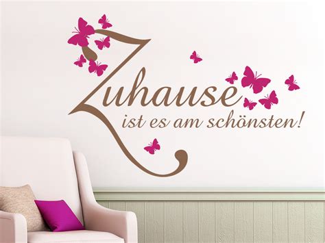 Ist deine mutter zu hause? Wandtattoo Zuhause ist es am... von Wandtattoo.de