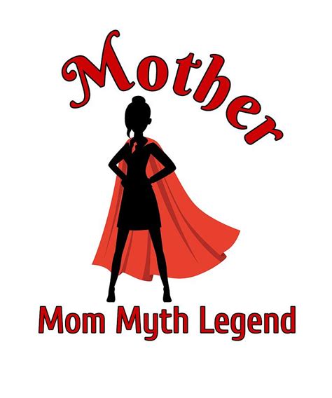 Please consider supporting us by disabling your ad blocker. Mom Myth Legend Superhero Cape Drawing by Kanig Designs