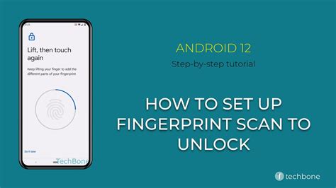 How To Set Up Fingerprint Scan To Unlock Android 12 Youtube