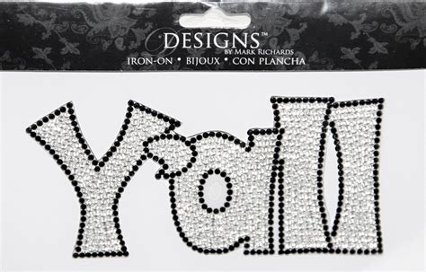 Designs™ Iron Ons Everyday Rhinestone Applique Word Yall 3x6in