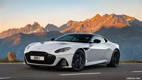 2019 Aston Martin Dbs Superleggera White Stone Front Three Quarter