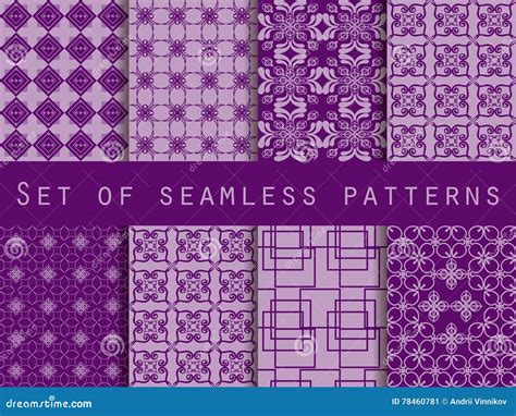 Set Of Seamless Patterns Geometric Patterns The Pattern For Wallpaper