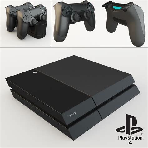 Sony Playstation 4 3d Model Cgtrader