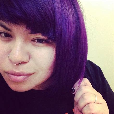 Plum Passion on unbleached, naturally dark hair. # ...