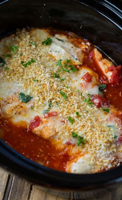 Chicken fajitas that you can toss in the slow cooker! Crock Pot Chicken Parmesan | Recipe | Chicken parmesan ...