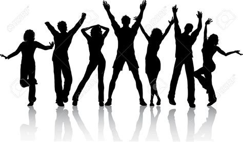 Silhouettes Of People Dancing Royalty Free Cliparts Vectors And
