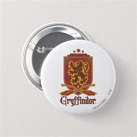 Harry Potter Gryffindor Quidditch™ Badge Pinback Button Zazzle