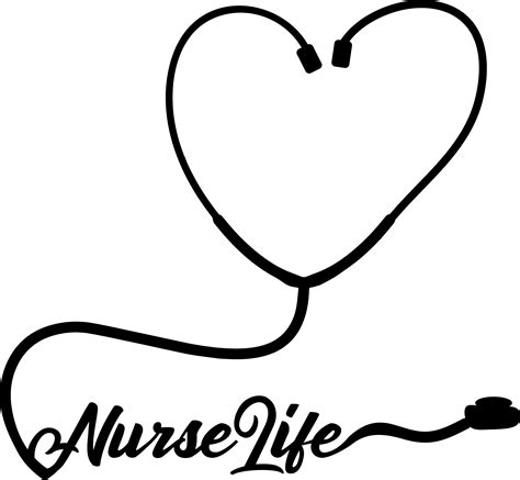 Nurse Life Stethescope~Free SVG File | Free SVG Files & More