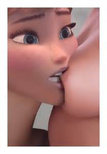Rule 34 3d Anna Frozen Biting Breasts Disney Elsa Frozen Female